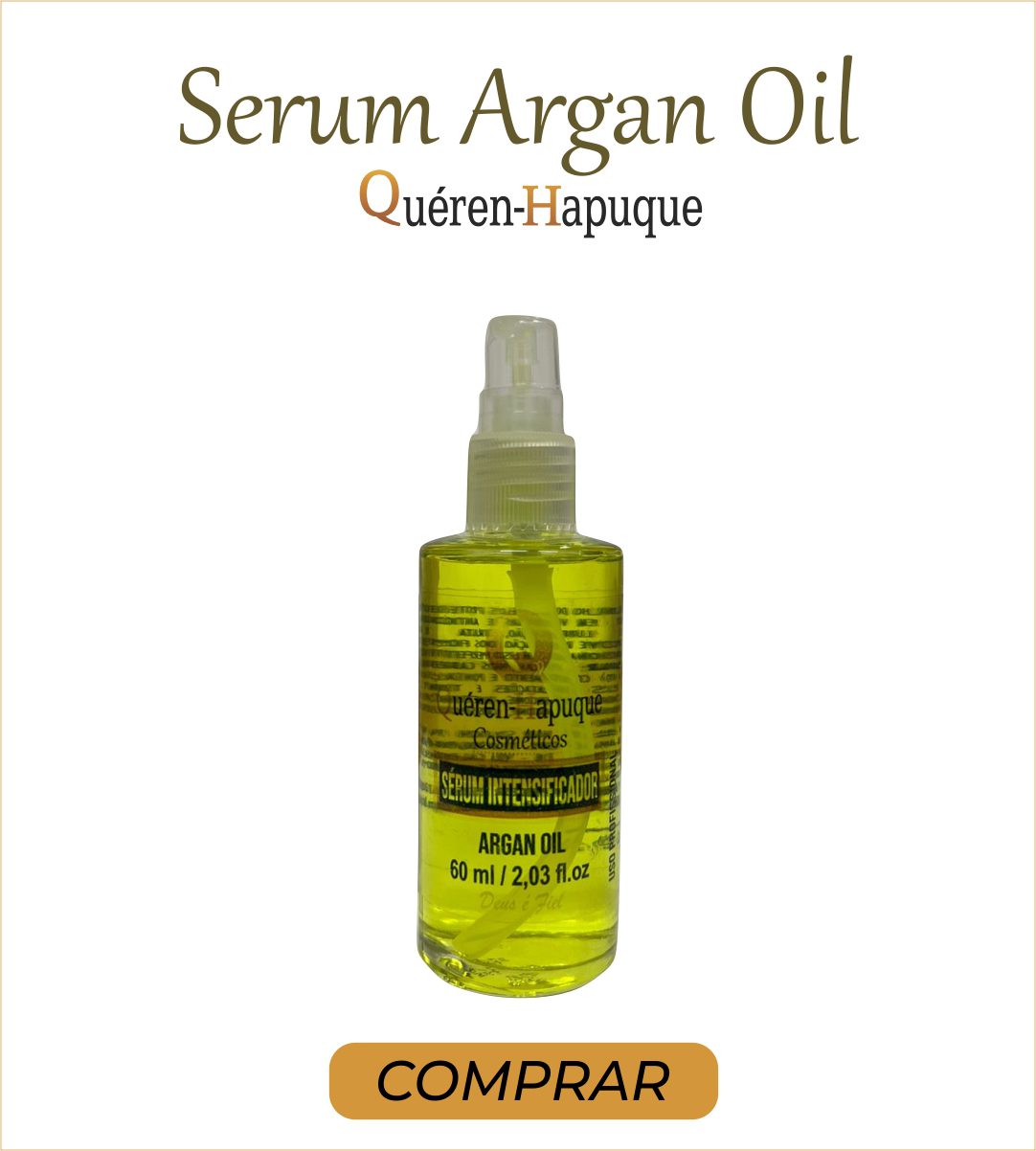 Serum Óleo de Argan Queren Hapuque - Tratamento Intensificador de Brilho