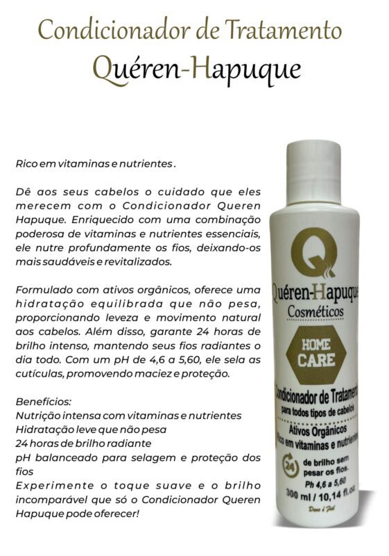 Kit Home Care Queren Hapuque com Shampoo, Condicionador e Leave-in