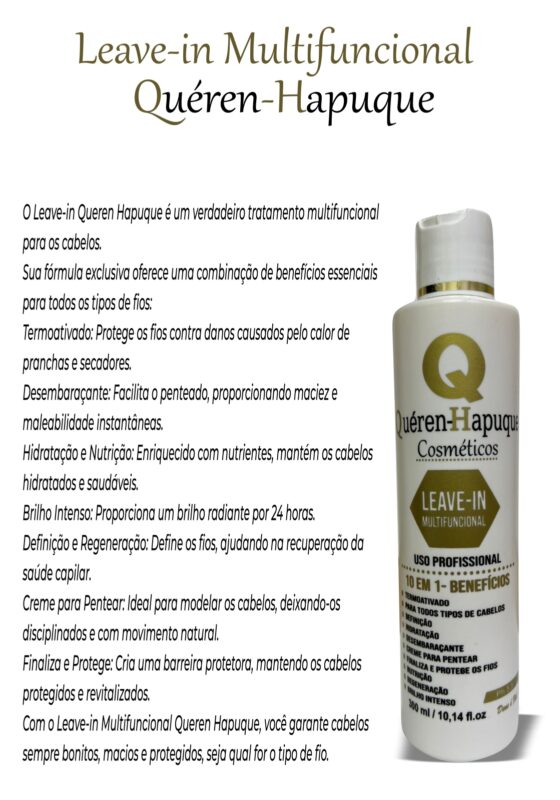 Kit Home Care Queren Hapuque com Shampoo, Condicionador e Leave-in