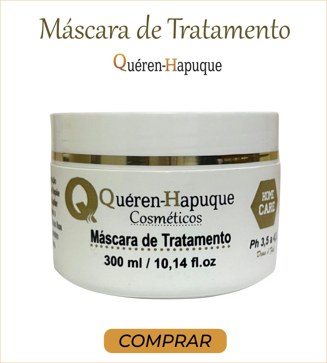 Máscara de Tratamento Queren Hapuque - Hidratação Profunda e Reconstrução