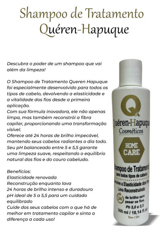 Kit Home Care Queren Hapuque com Shampoo, Condicionador e Leave-in